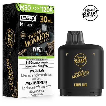 Kanzi Iced Level X Flavour Beast 120K M Series Pod 30ml/20mg (Only Compatible with M Series Battery)