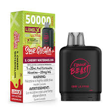[S] S. Cherry Watermelon Sour Gushin Level X Flavour Beast 50K G2 Ultra 20mg 20ml (Without Battery)