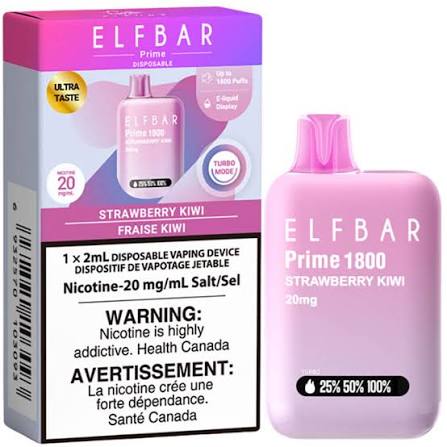[S] Strawberry Kiwi Elfbar Prime 1.8K 20mg 1x2ml