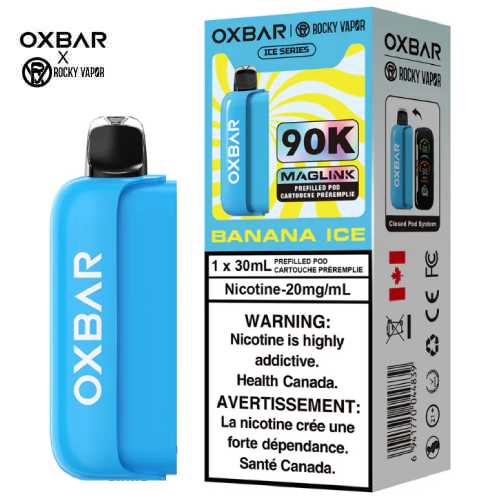 (O) Banana Ice Oxbar Maglink pre-filled pods 90kO 20mg 30mI
