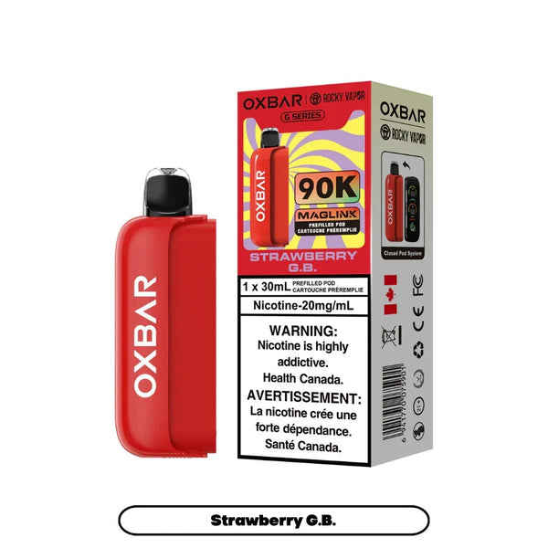 (O) Strawberry G.B. Oxbar Maglink pre-filled pods 90kO 20mg 30mI