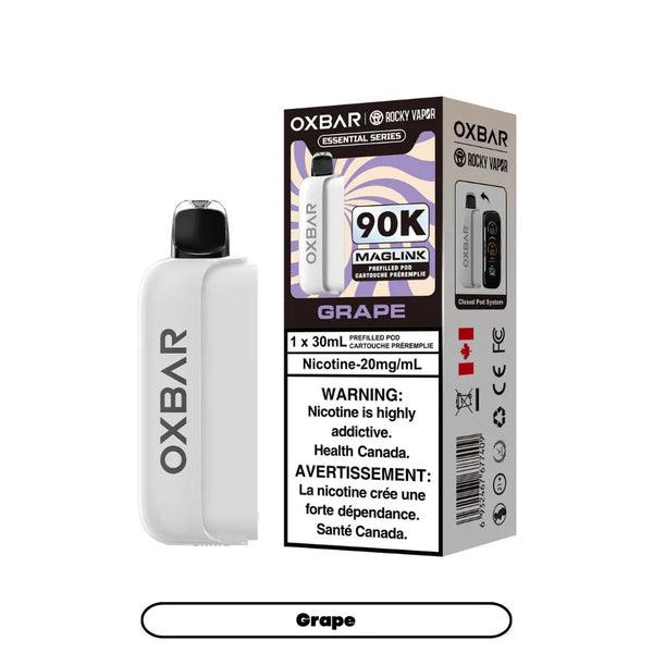 (O) Grape  Oxbar Maglink pre-filled pods 90kO 20mg 30mI