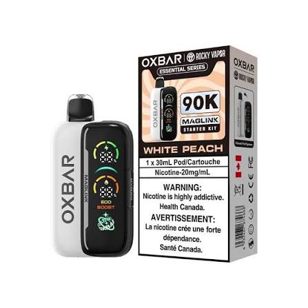 [S] White Peach Oxbar Starter kit 90k 20mg 30mI