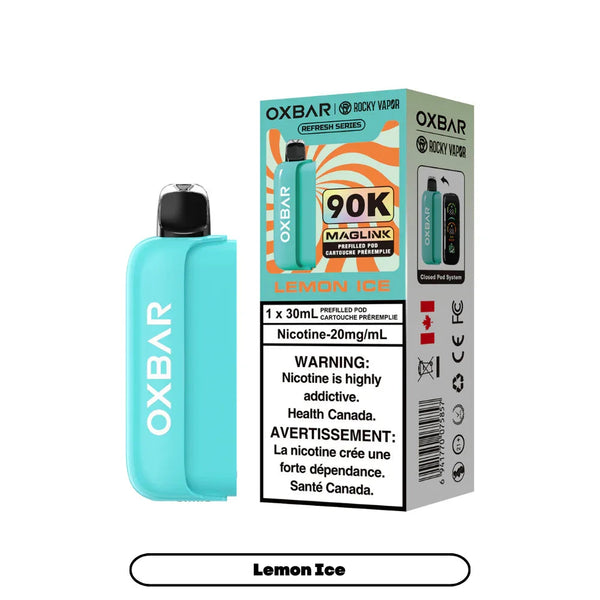 [S] Lemon Ice Oxbar Maglink pre-filled pods 90k 20mg 30mI