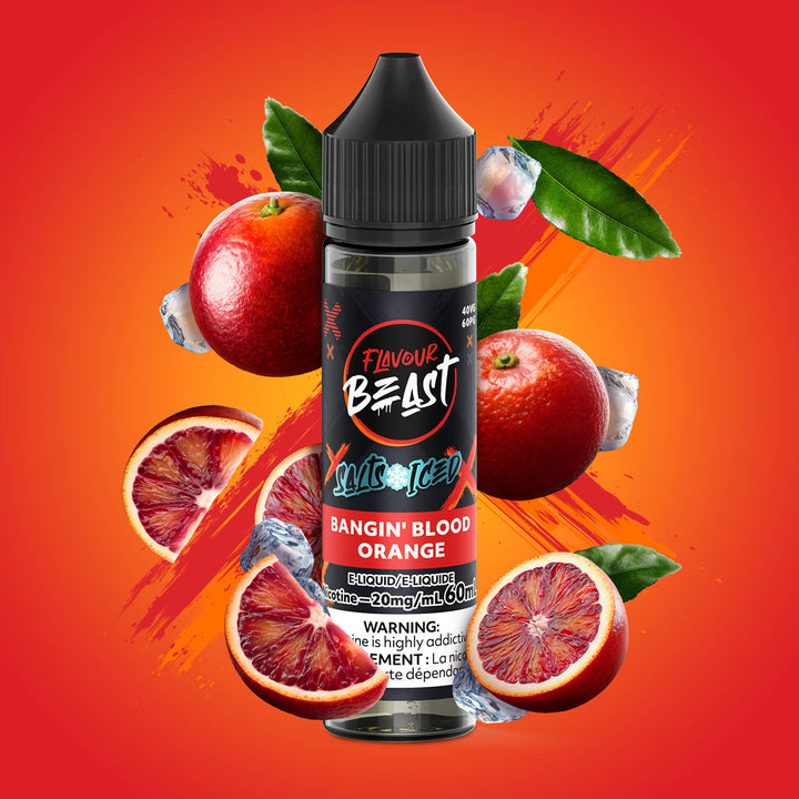 Bangin blood Orange (iced) 2 0mg/60ml F lavour B east