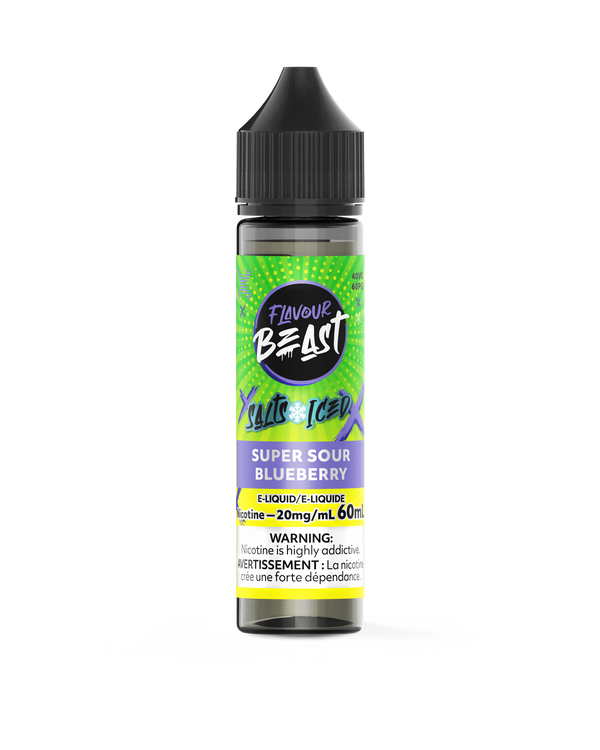 [S] Super Sour Blueberry Flavour Beast 20mg 60ml E-Liquid