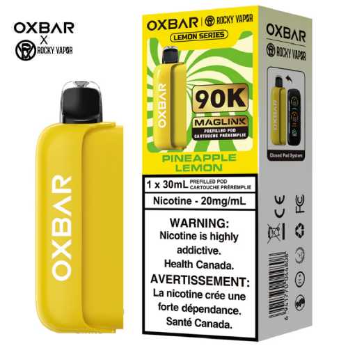 [S] Pineapple Lemon Oxbar Maglink pre-filled pods 90k 20mg 30mI