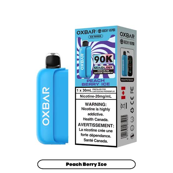 (O) Peach Berry Ice Oxbar Maglink pre-filled pods 90kO 20mg 30mI