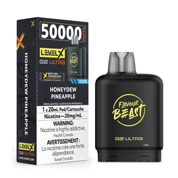 [S] Honeydew Pineapple Iced Level X Flavour Beast 50K G2 Ultra 20mg 20ml (Without Battery)