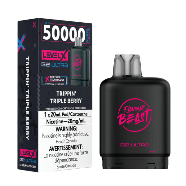 [O] Trippin triple berry  LevelX 50KO (Without Battery)