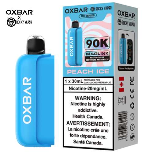 (O) Peach Ice Oxbar Maglink pre-filled pods 90kO 20mg 30mI