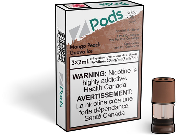[S] Mango peach Guava ice Zpod 20mg 3x2m