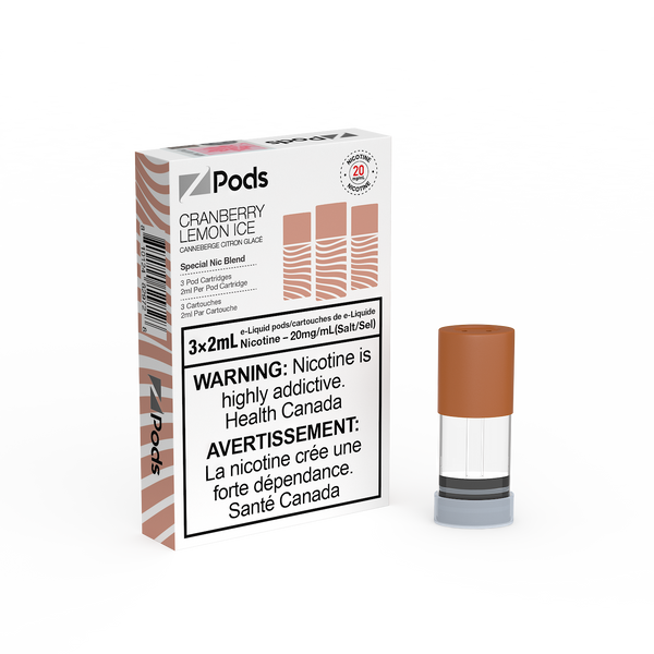 [S] Cranberry lemon ice  Zpod 20mg 3x2ml