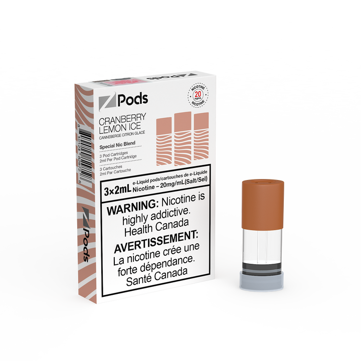 [S] Cranberry lemon ice  Zpod 20mg 3x2ml
