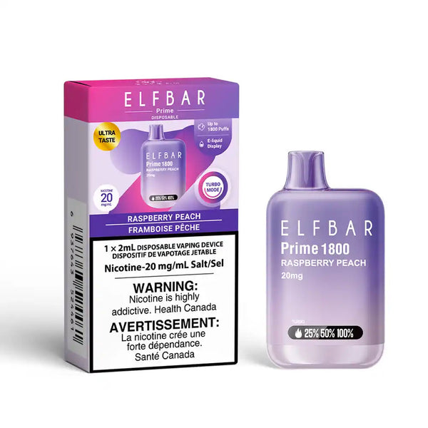 [S] Raspberry Peach Elfbar Prime 1.8K 20mg 1x2ml