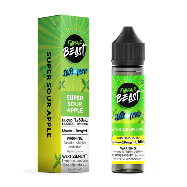 [S] Super Sour Apple Flavour Beast 20mg 60ml E-Liquid
