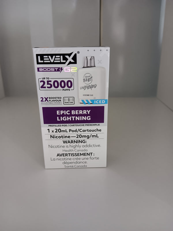 [S] Epic Berry Lightning Iced LevelX Boost G2 25K (Without Battery)