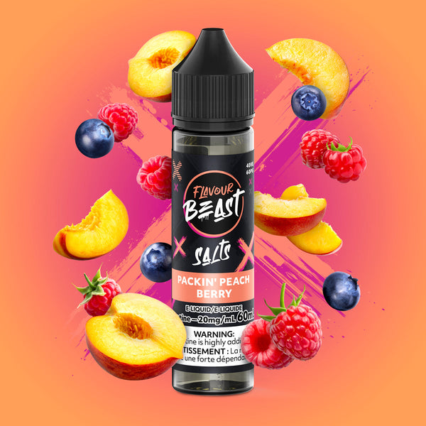 [S] Packin' Peach Berry Flavour Beast 20mg 60ml E-Liquid