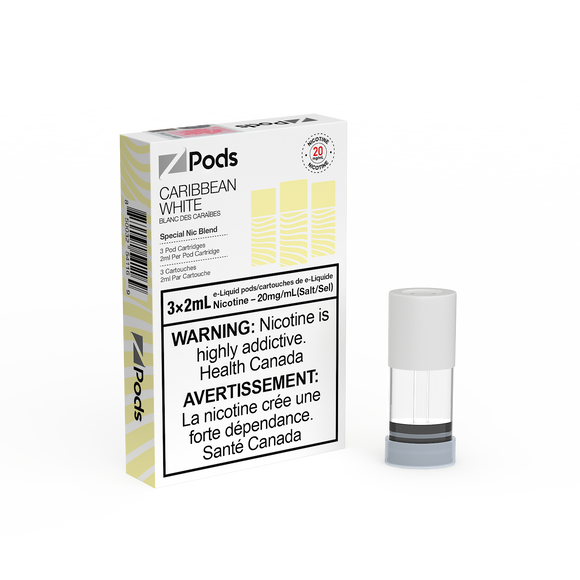 [S] Caribbean white Zpod 20mg 3x2ml