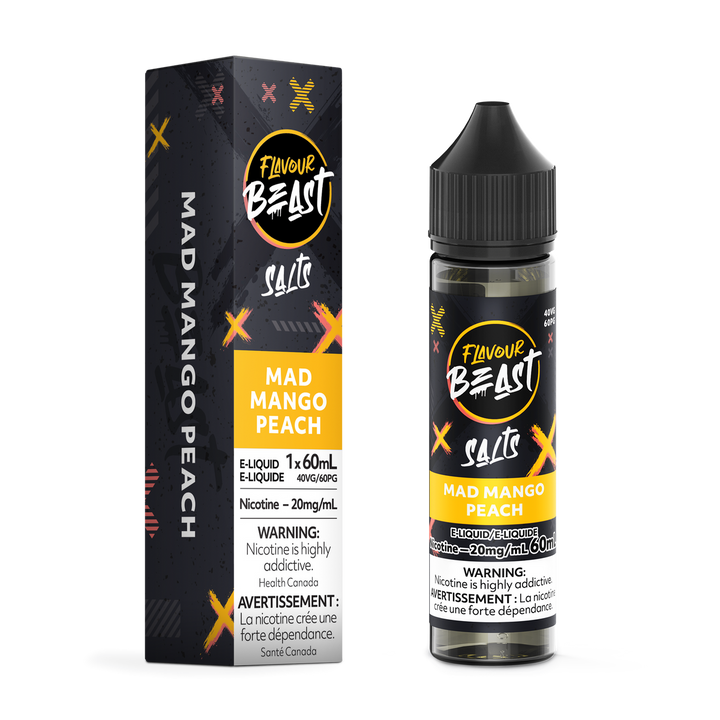 Mad mango peach 2 0mg/60ml F lavour B east