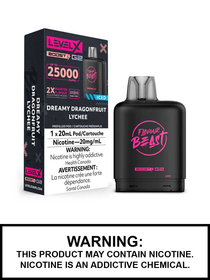 Dreamy Dragonfruit Lychee Iced LevelX G2 25K (Without Battery)