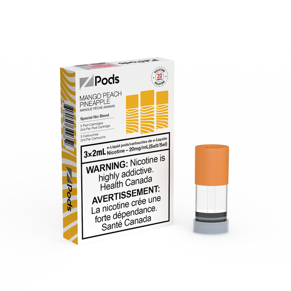 [S] Mango peach pineapple Zpod 20mg 3x2ml