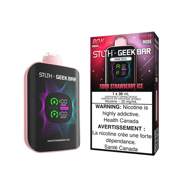 [S] Sour Strawberry Ice STLTH x Geekbar 80K 20mg 30ml