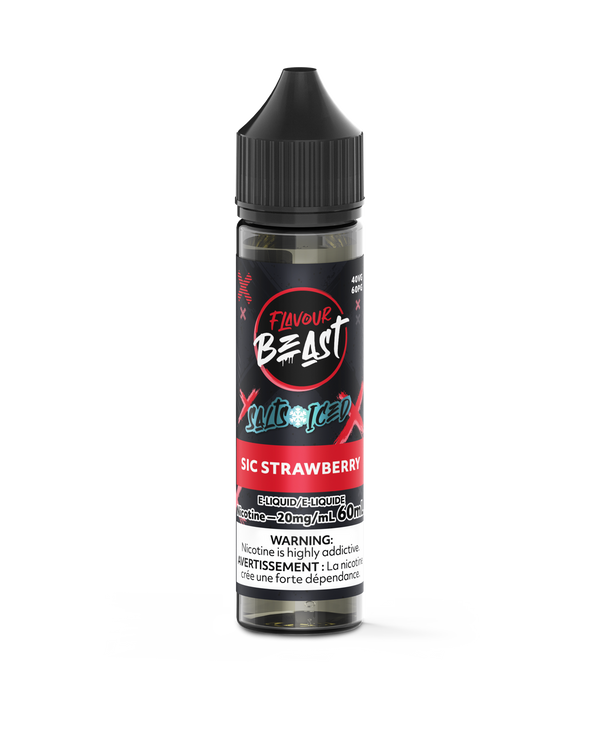 [S] Sic Strawberry Iced Flavour Beast 20mg 60ml E-Liquid