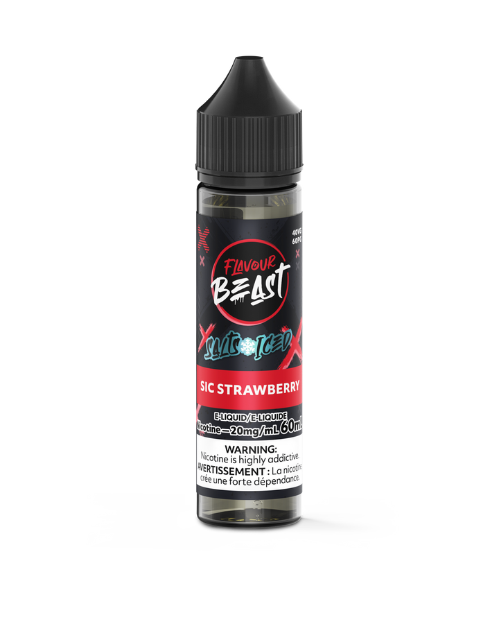 [S] Sic Strawberry Iced Flavour Beast 20mg 60ml E-Liquid