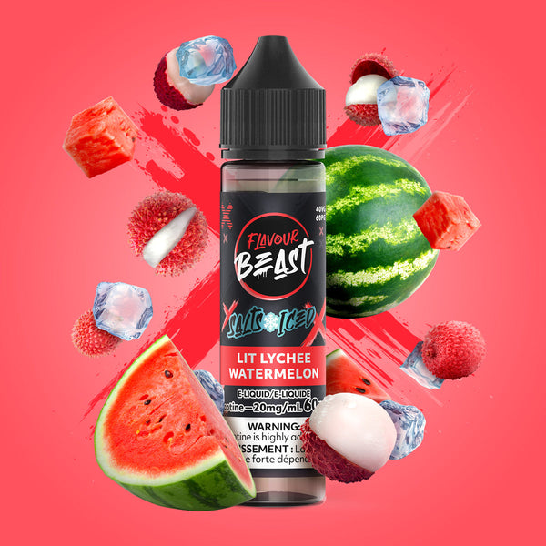 [S] Lit Lychee Watermelon Flavour Beast 20mg 60ml E-Liquid