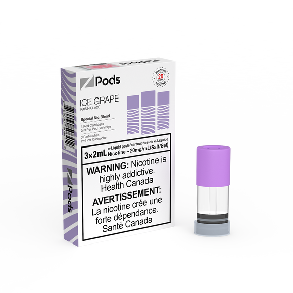 [S] Ice grape Zpod 20mg 3x2ml