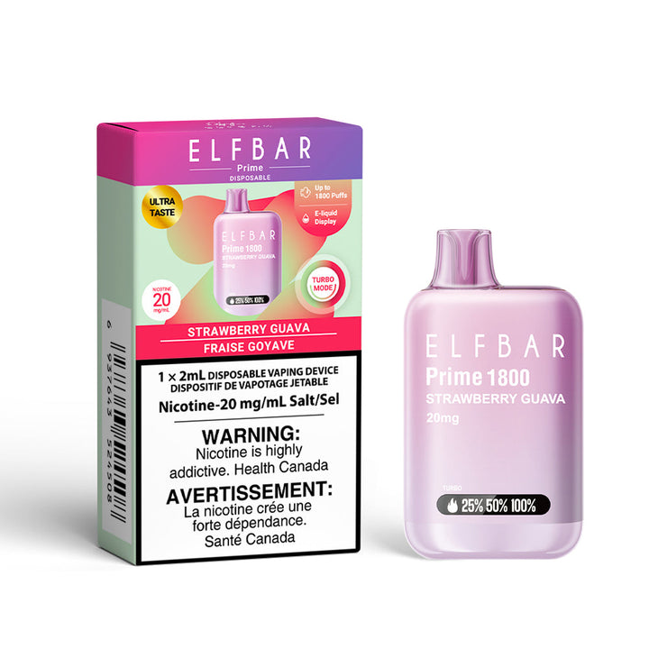 [S] Strawberry Guava Elfbar Prime 1.8K 20mg 1x2ml
