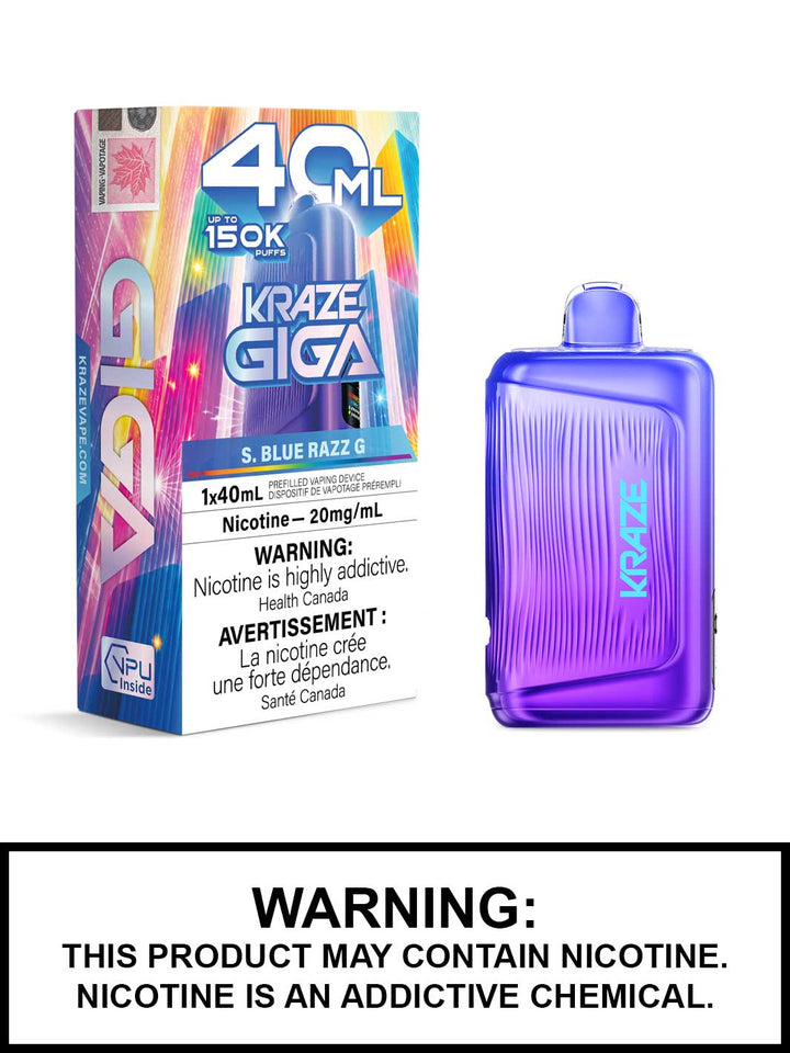 (S) S. Blue Razz G Kraze Giga 150K 20mg 1*40ml