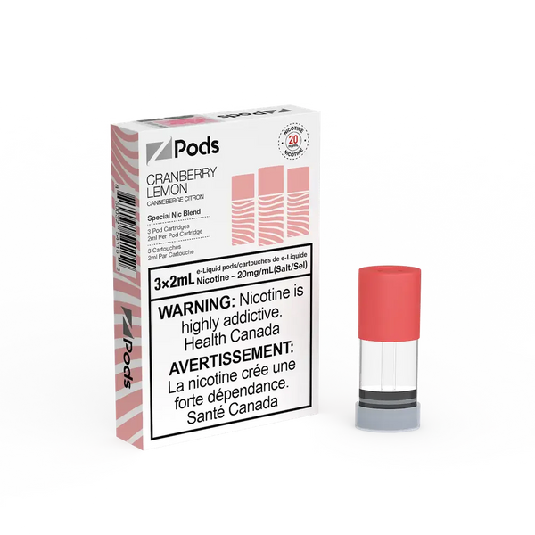 [S] Cranberry lemon  Zpod 20mg 3x2ml