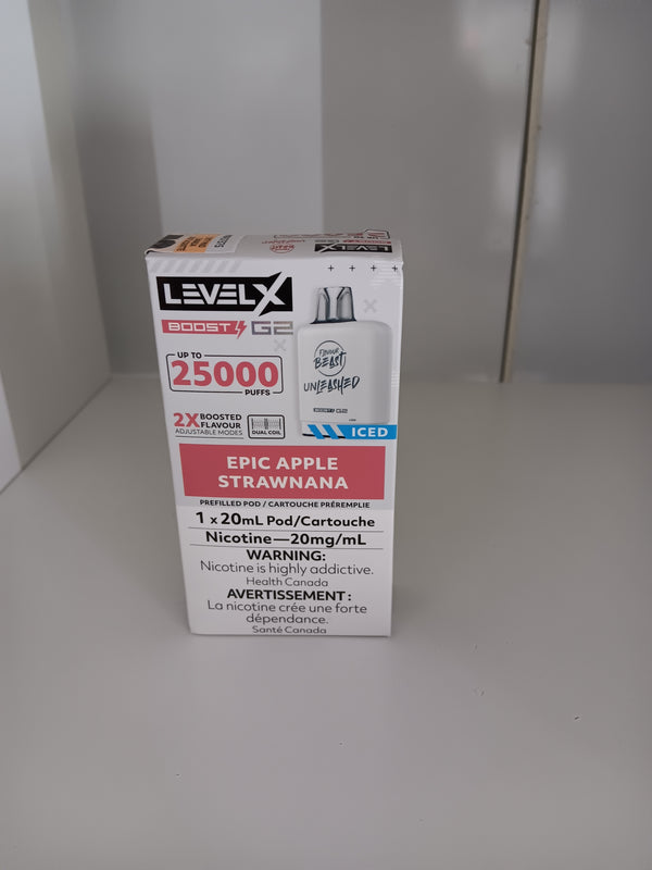 [S] Epic Apple Strawnana Iced LevelX Boost G2 25K (Without Battery)