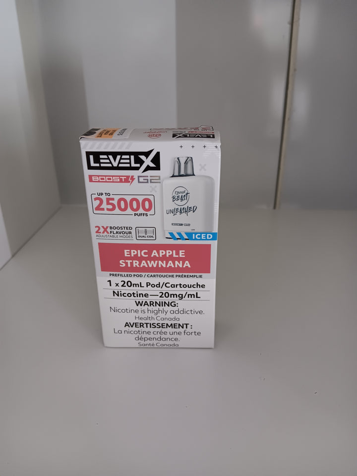 [S] Epic Apple Strawnana Iced LevelX Boost G2 25K (Without Battery)