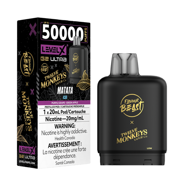 [S] Matata Iced Level X Flavour Beast 50K G2 Ultra 20mg 20ml (Without Battery)