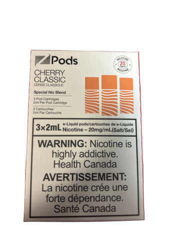[S] Cherry classic Zpod 20mg 3x2ml