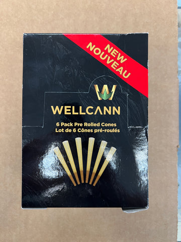 .2 WELLCANN 6 Pack Pre-Rolled Conesi