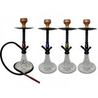 0 11.4 H K-CH011 2 7inch M etallic T wist &  L ock c lear h ookah