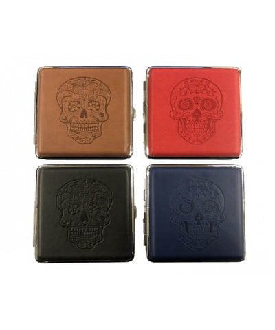 020.2B | Metal Cigarette Case w/Skull Design (12)