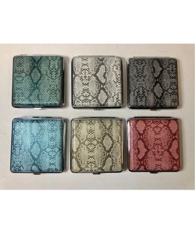 020.2 | Metal Cigarette Case w/Snake Skin Design