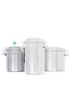 404.2 | CON404 NICE GLASS Stainless Metal Canister - Small