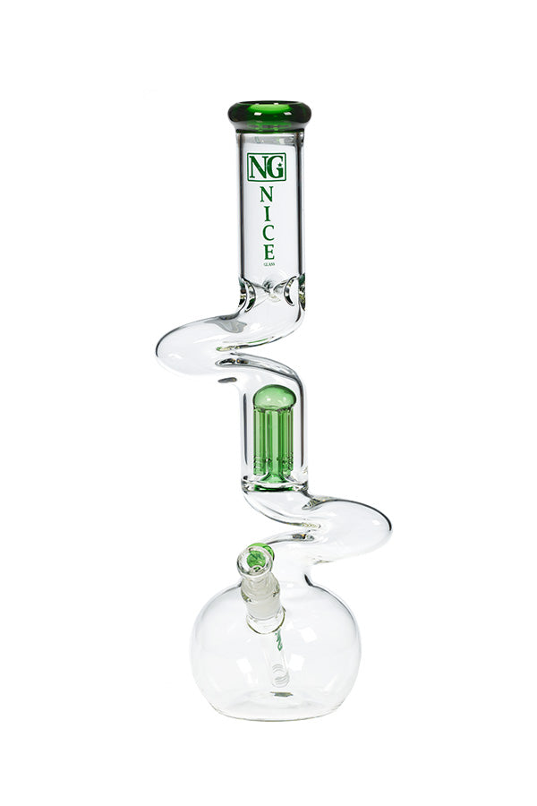 2 232 H  G 2232 1 8-inch N ICE G LASS D ouble Z ong 4 -Arm P erc B eaker