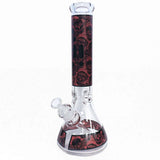 1736 | Skull Print Beaker,Bowl,14" 7mm Decal Beaker