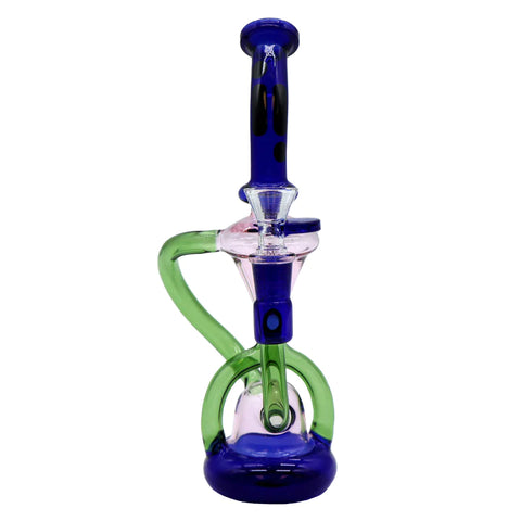 1933.5 | WP: 9.5 Recycler rig | Green | Black | Teal | Transparent Black