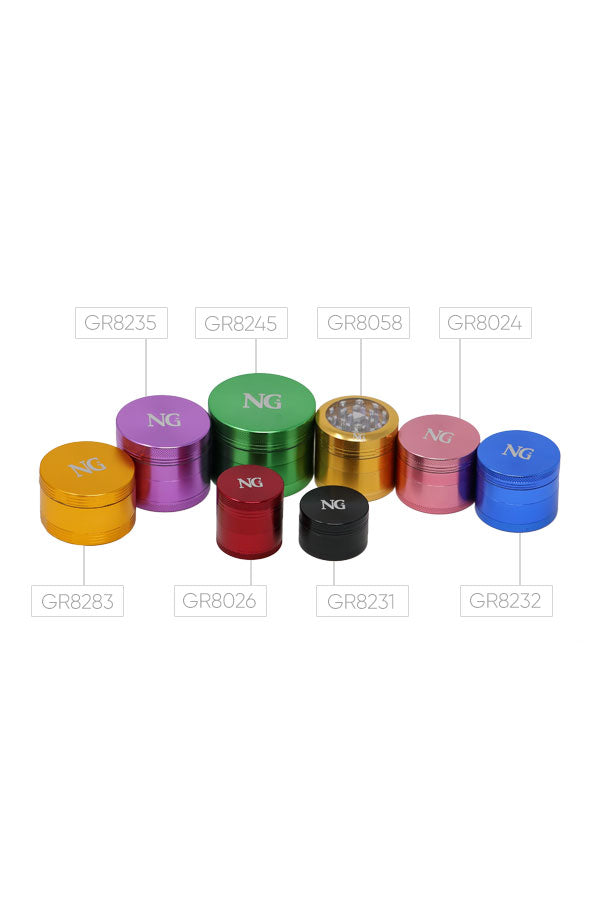 8 026 |  G R8026 4 -Piece N ICE G LASS S mall A luminum G rinder