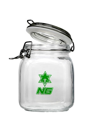 4005| HX4005 NICE GLASS  Airtight Glass Jar with Lid - Large