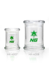 4 008.5 |  H X4008 N ICE G LASS A irtight C ylinder G lass J ar -  L arge