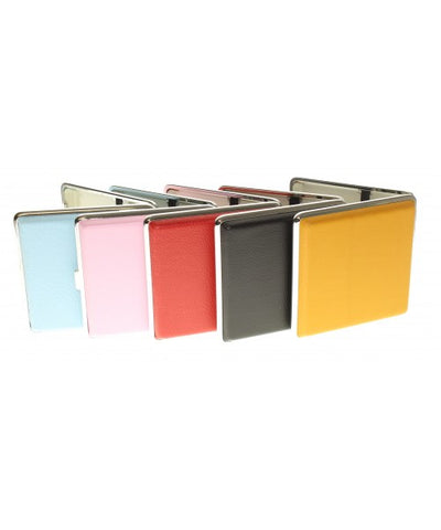020 | Cigarette Case - Metal W/Leather - 20 King Size